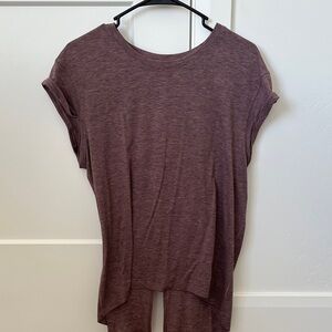 lululemon athletica Heathered Purple Short Sleeve Tee